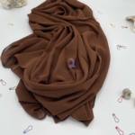 Chiffon Georgette hijab - Chocolate brown