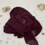 Chiffon Georgette hijab - Dark Plum
