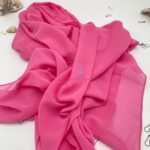 Chiffon georgette hijab- Fuchsia pink