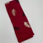 Printed Lawn Hijab - Maroon