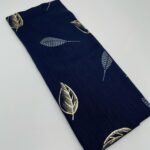 Printed Lawn Hijab - Navy Blue
