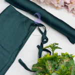 Fancy Hijab Niqab Set-Bottle Green