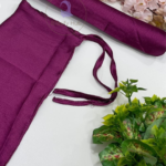 Crinkle Silk Hijab With Niqab Set-Plum