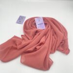 Chiffon Georgette Hijab -Carrot red