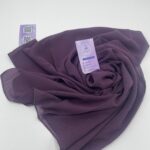 Chiffon Georgette Hijab -Dark Purple