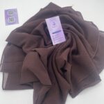 Chiffon Georgette Hijab - Dark Brown