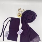 Matching Hijab & Niqab Set -Purple