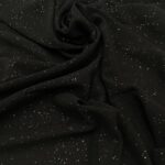 Glitter Chiffon Hijab -Black