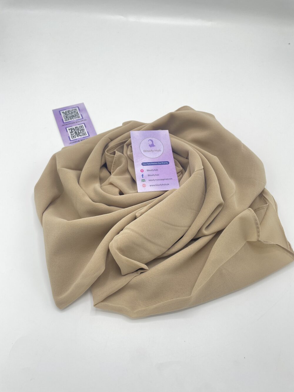 Chiffon Georgette Hijab -Khaki