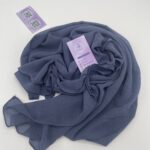 Chiffon Georgette hijab - Zinc