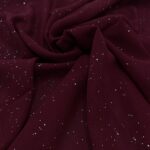 Glitter Chiffon Hijab -Maroon